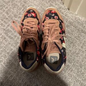 Veja Women's Floral Sneakers - Black and Red